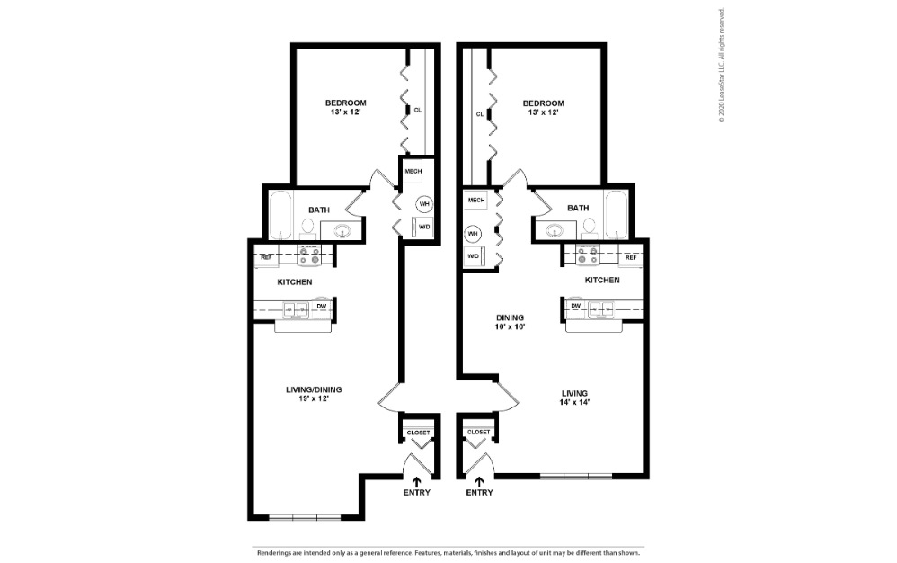 2D Apartment Floorplan