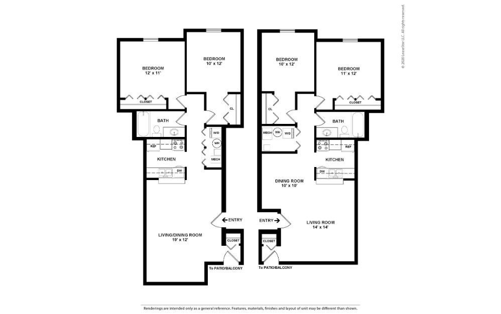 2D Apartment Floorplan