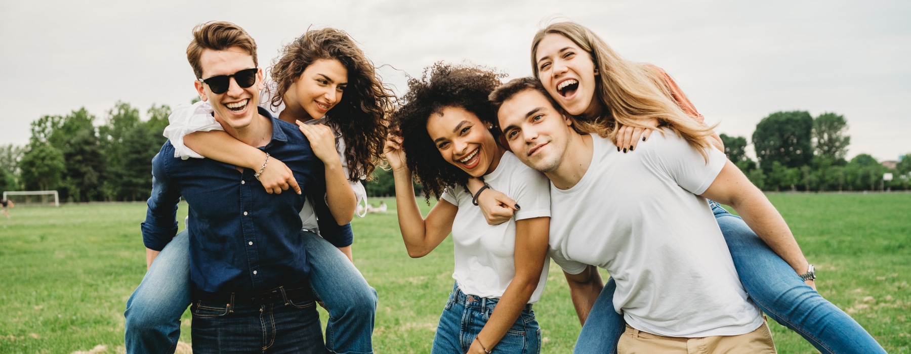 Group of friends hanging out